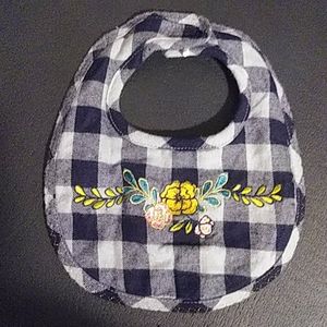 Floral & Blue Gray Checkered